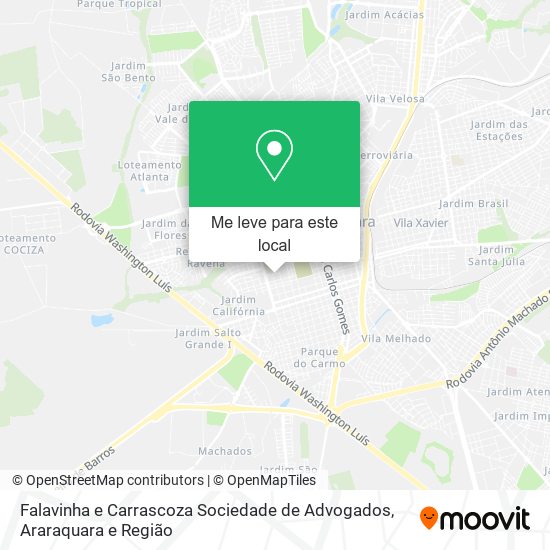 Falavinha e Carrascoza Sociedade de Advogados mapa