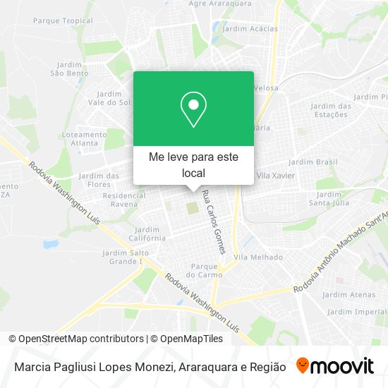 Marcia Pagliusi Lopes Monezi mapa