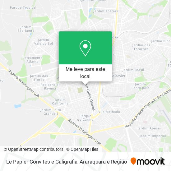 Le Papier Convites e Caligrafia mapa