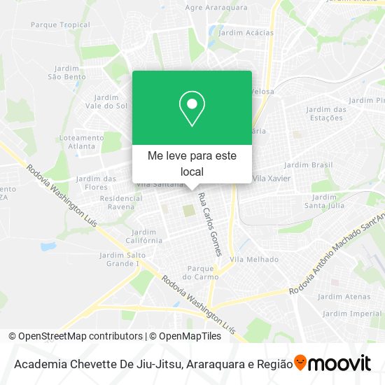 Academia Chevette De Jiu-Jitsu mapa