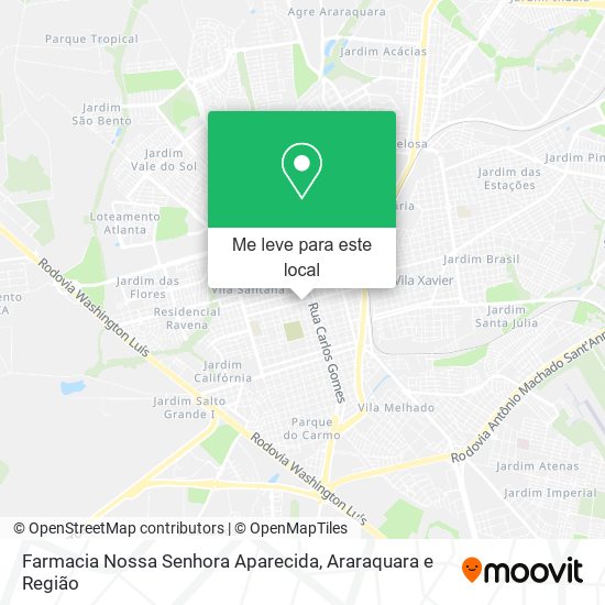 Farmacia Nossa Senhora Aparecida mapa