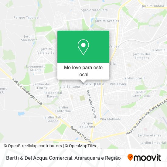 Bertti & Del Acqua Comercial mapa