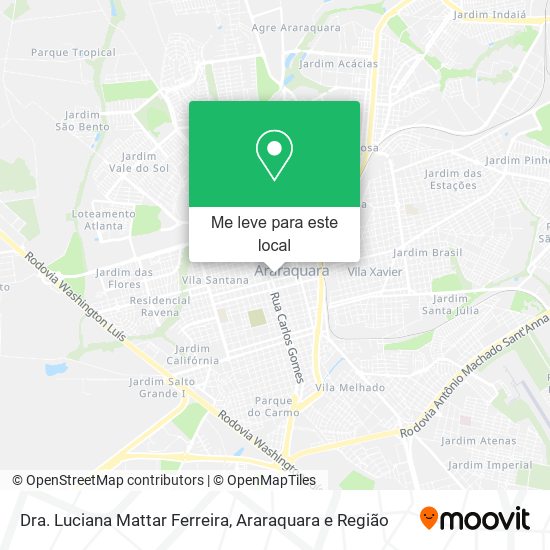 Dra. Luciana Mattar Ferreira mapa