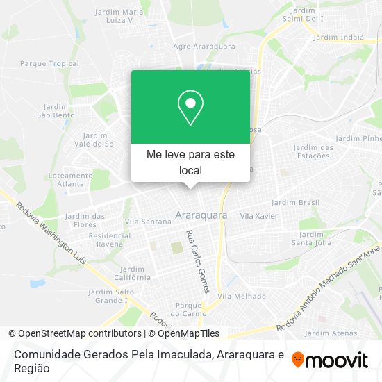 Comunidade Gerados Pela Imaculada mapa