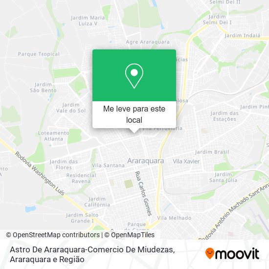 Astro De Araraquara-Comercio De Miudezas mapa