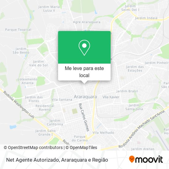 Net Agente Autorizado mapa