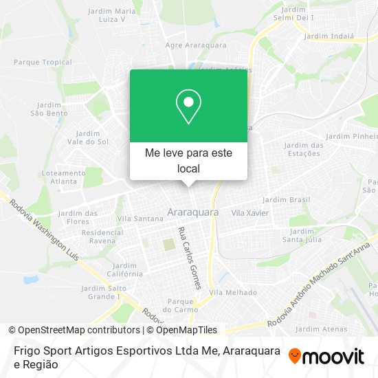 Frigo Sport Artigos Esportivos Ltda Me mapa