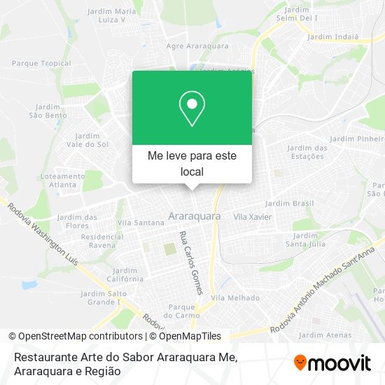 Restaurante Arte do Sabor Araraquara Me mapa