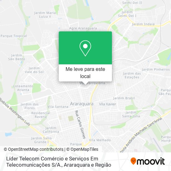 Líder Telecom Comércio e Serviços Em Telecomunicações S / A. mapa