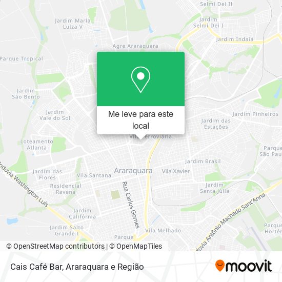 Cais Café Bar mapa