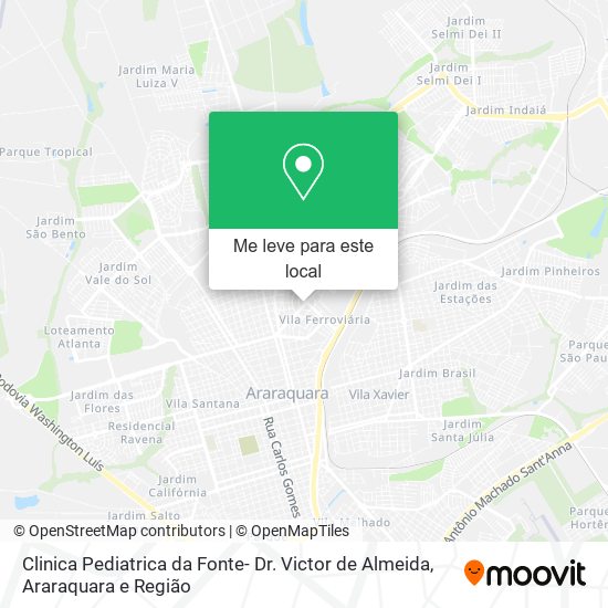 Clinica Pediatrica da Fonte- Dr. Victor de Almeida mapa