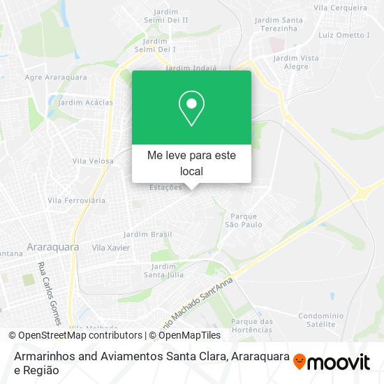 Armarinhos and Aviamentos Santa Clara mapa