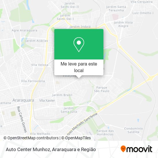Auto Center Munhoz mapa