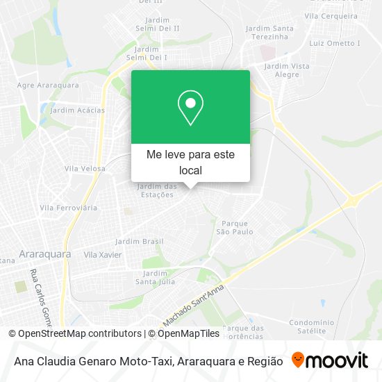 Ana Claudia Genaro Moto-Taxi mapa