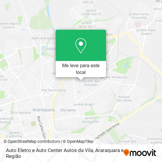 Auto Eletro e Auto Center Autos da Vila mapa