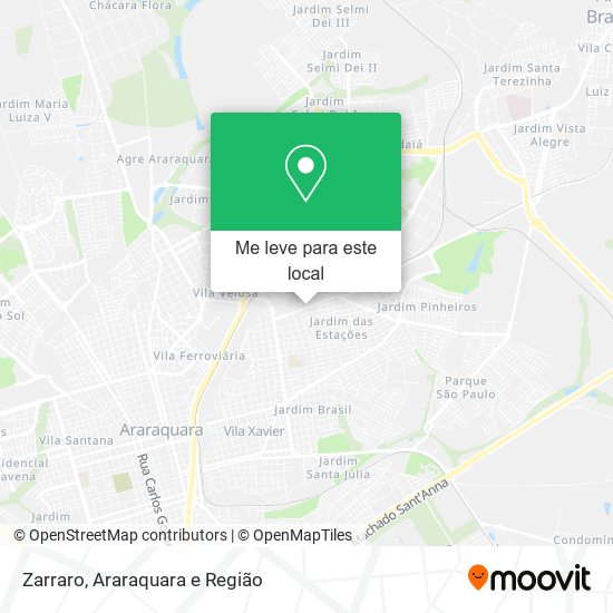 Zarraro mapa
