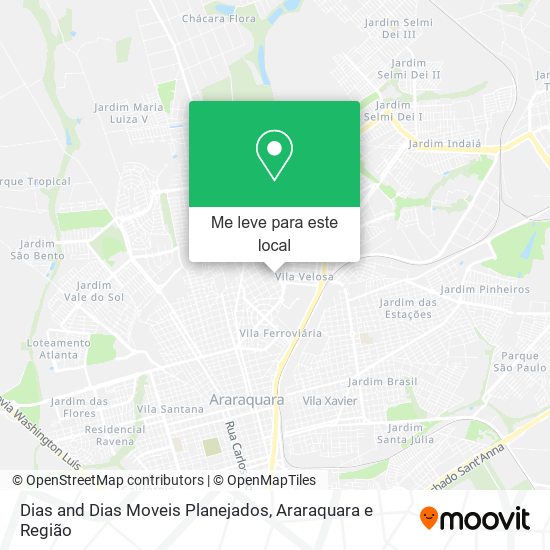 Dias and Dias Moveis Planejados mapa