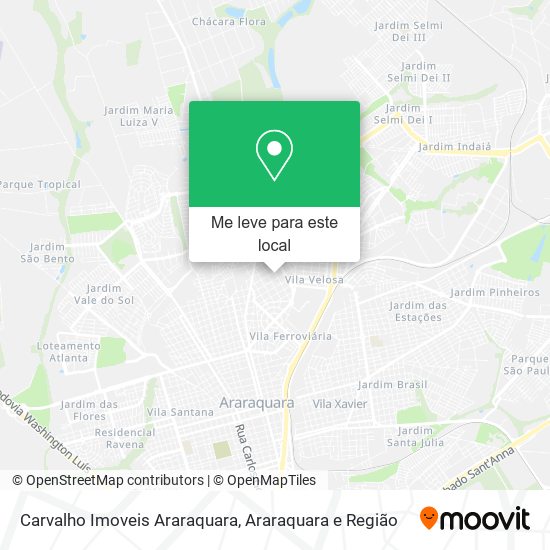 Carvalho Imoveis Araraquara mapa