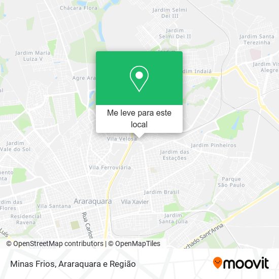 Minas Frios mapa