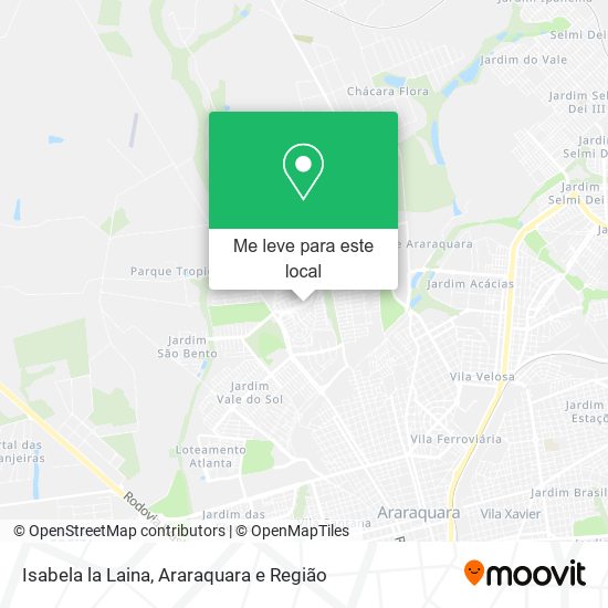 Isabela la Laina mapa