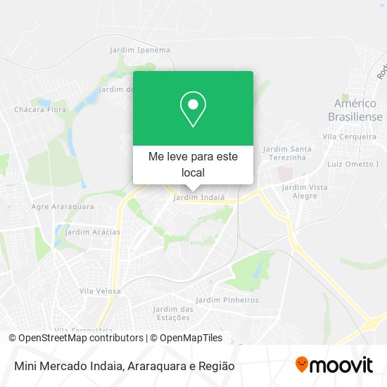 Mini Mercado Indaia mapa