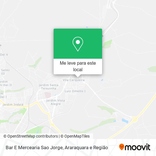 Bar E Mercearia Sao Jorge mapa