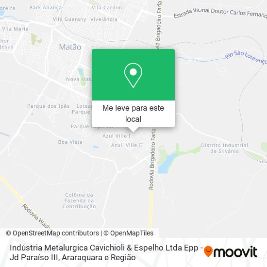 Indústria Metalurgica Cavichioli & Espelho Ltda Epp - Jd Paraíso III mapa