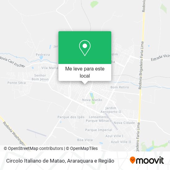 Circolo Italiano de Matao mapa