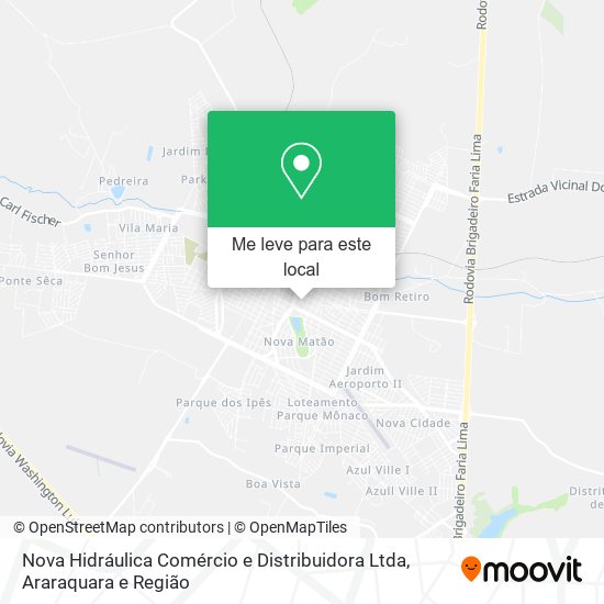 Nova Hidráulica Comércio e Distribuidora Ltda mapa