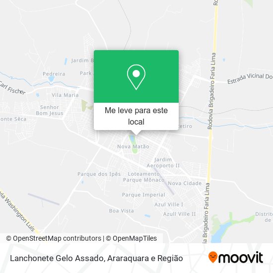 Lanchonete Gelo Assado mapa