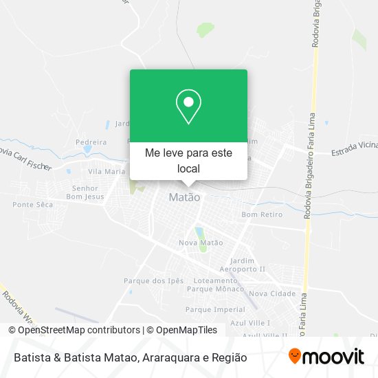 Batista & Batista Matao mapa