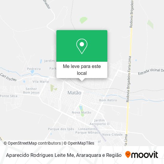 Aparecido Rodrigues Leite Me mapa