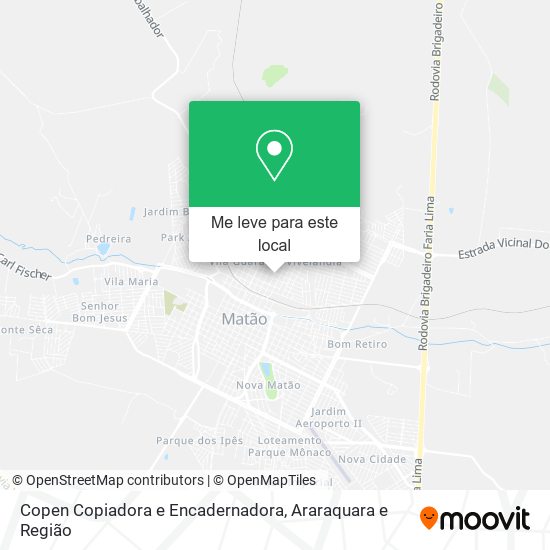 Copen Copiadora e Encadernadora mapa