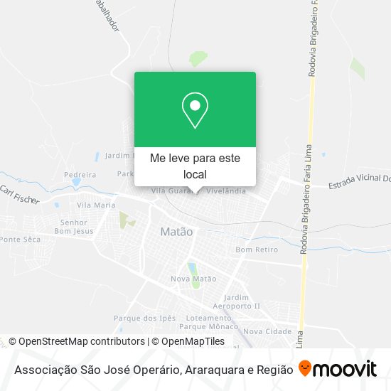 Associação São José Operário mapa