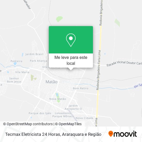 Tecmax Eletricista 24 Horas mapa