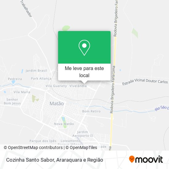 Cozinha Santo Sabor mapa