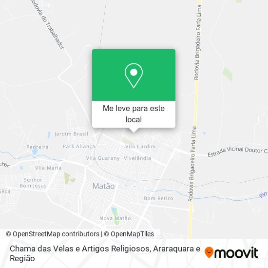 Chama das Velas e Artigos Religiosos mapa