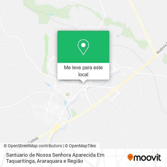 Santuario de Nossa Senhora Aparecida Em Taquaritinga mapa