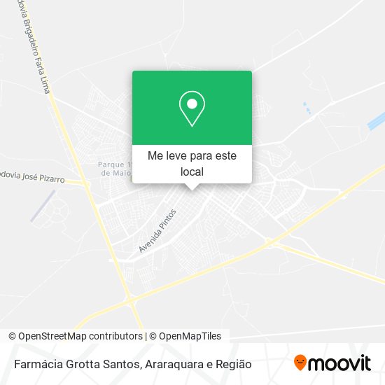 Farmácia Grotta Santos mapa