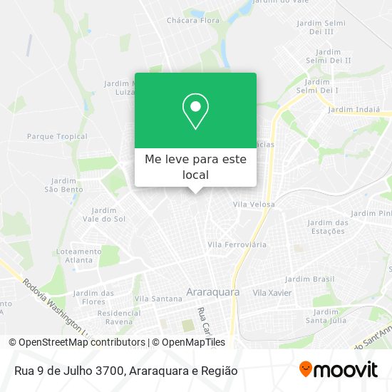 Rua 9 de Julho 3700 mapa