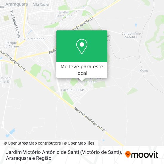 Jardim Victório Antônio de Santi (Victório de Santi) mapa