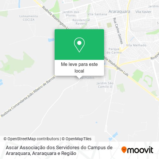 Ascar Associação dos Servidores do Campus de Araraquara mapa