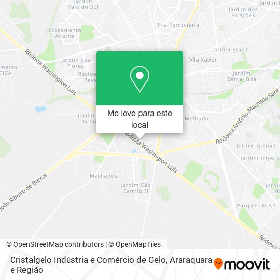 Cristalgelo Indústria e Comércio de Gelo mapa