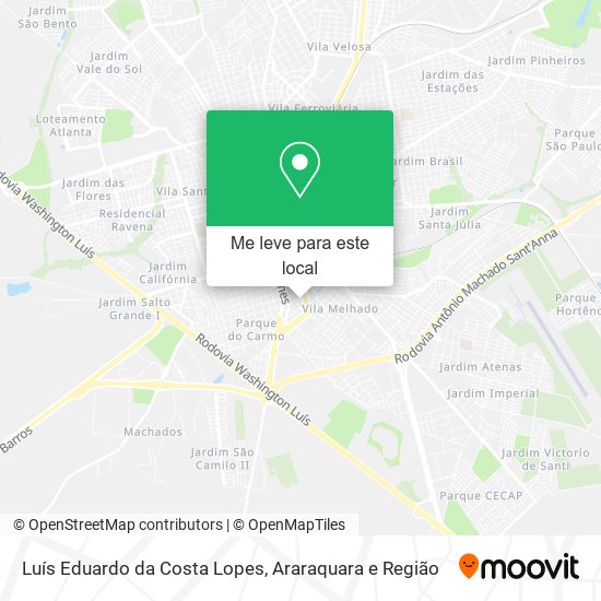 Luís Eduardo da Costa Lopes mapa