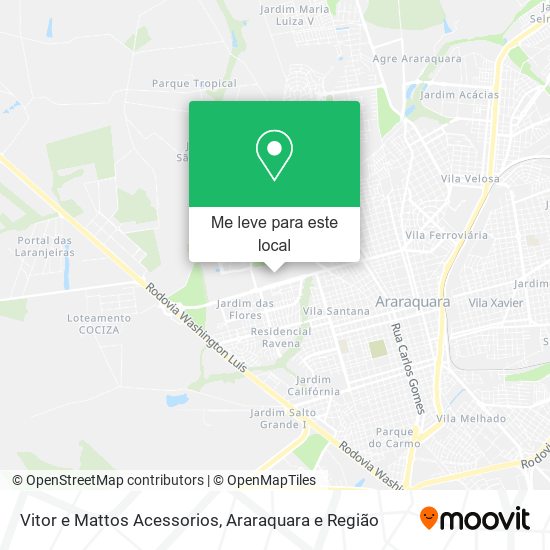 Vitor e Mattos Acessorios mapa