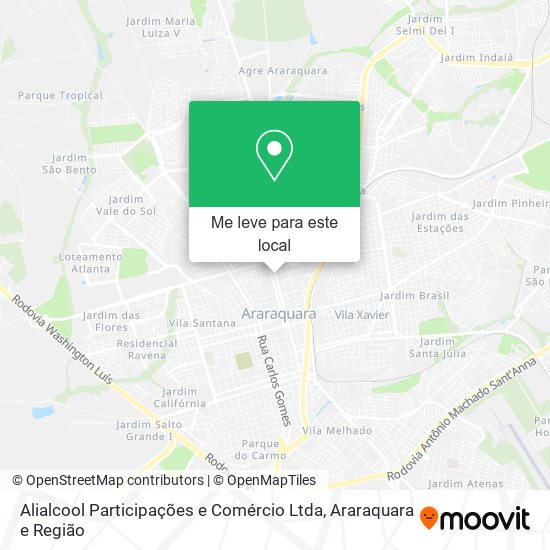 Alialcool Participações e Comércio Ltda mapa