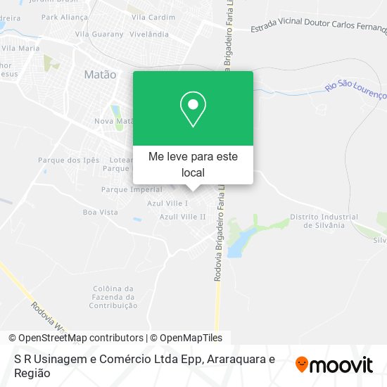 S R Usinagem e Comércio Ltda Epp mapa