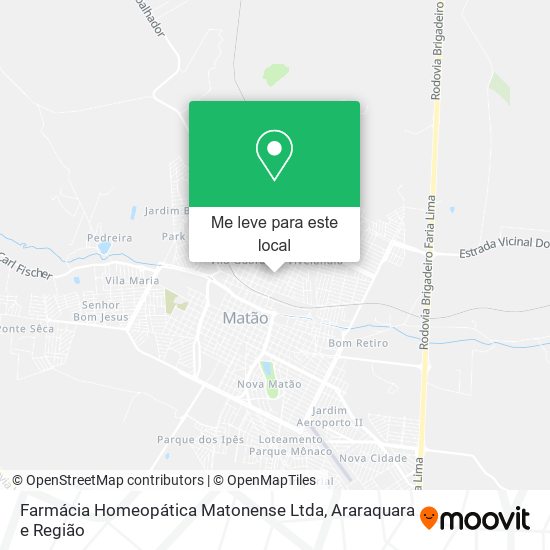 Farmácia Homeopática Matonense Ltda mapa