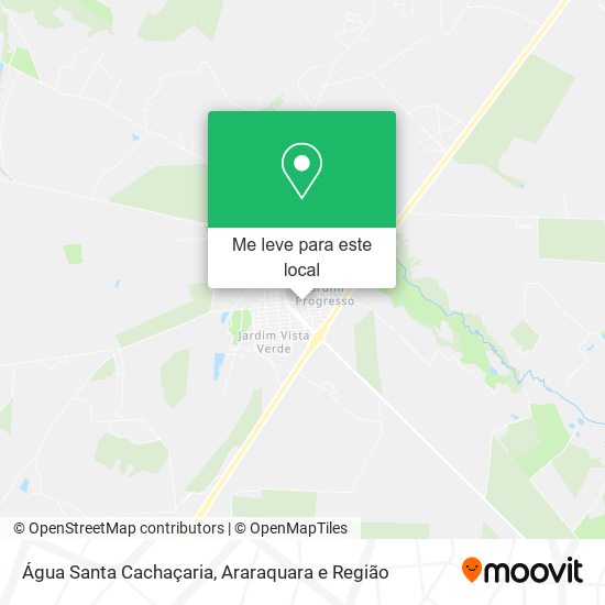 Água Santa Cachaçaria mapa