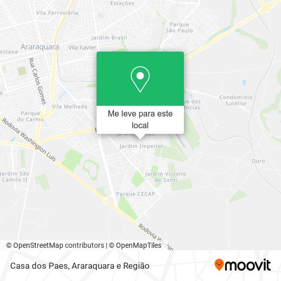 Casa dos Paes mapa
